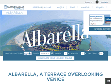 Tablet Screenshot of albarella.it
